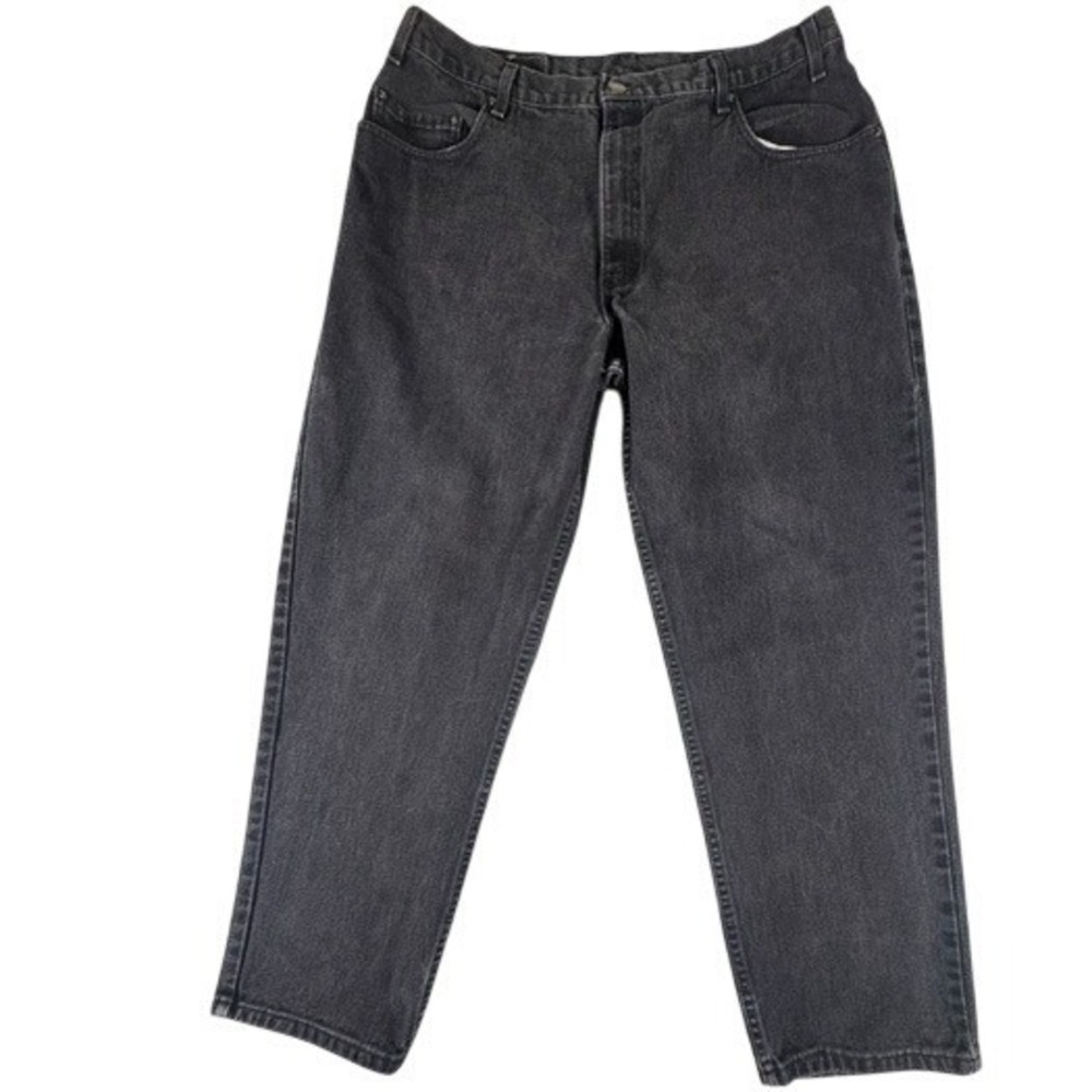 Vintage Levi's 545 Loose Fit Jeans - Men's 40x30 - Black Orange Tab Made in USA